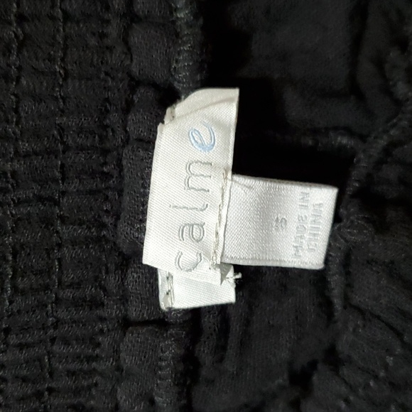 CALME by Johnny Was, Gauze 100% Organic Cotton Relaxed Fit Pant, Size Small, NWT - Picture 5 of 8